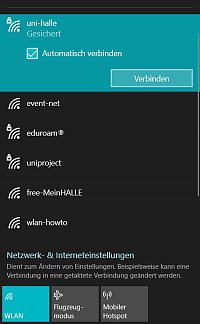 mit WLAN uni-halle verbinden